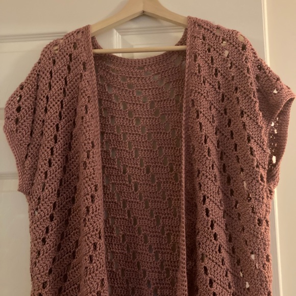 Handmade Crochet Duster Cardigan - Picture 2 of 11